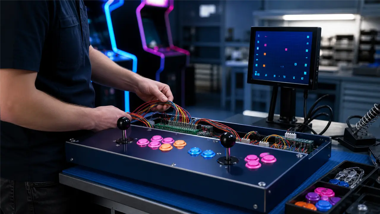 Precision Control Panel Wiring, Industrial Microswitches, and Joystick Harness