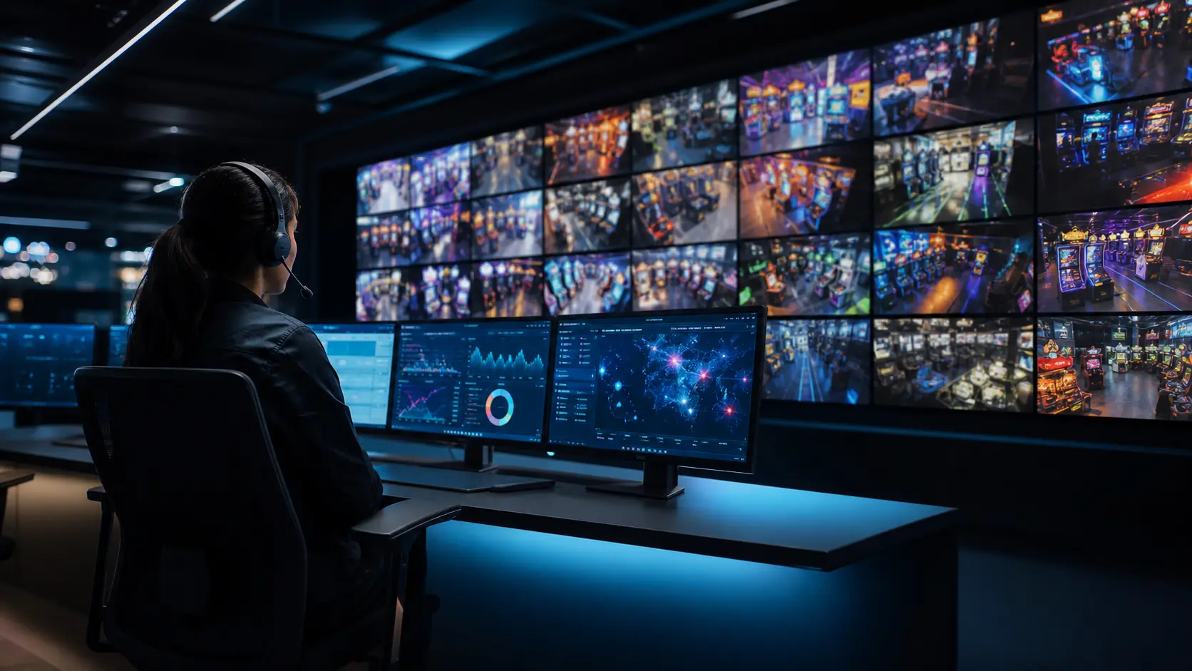 Centralized Remote Live Arcade Fleet Telemetry and Network Operations Center