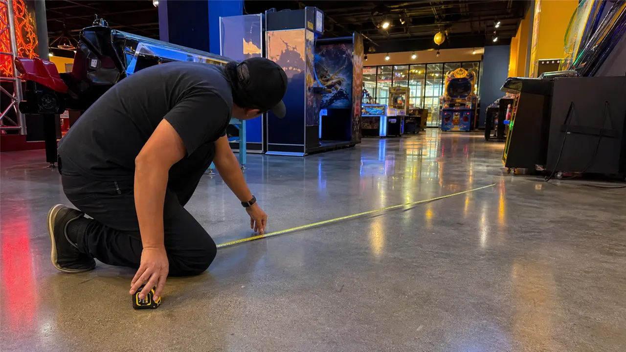 Optimized Commercial Arcade Hall Floor Layout and Machine Spacing Design