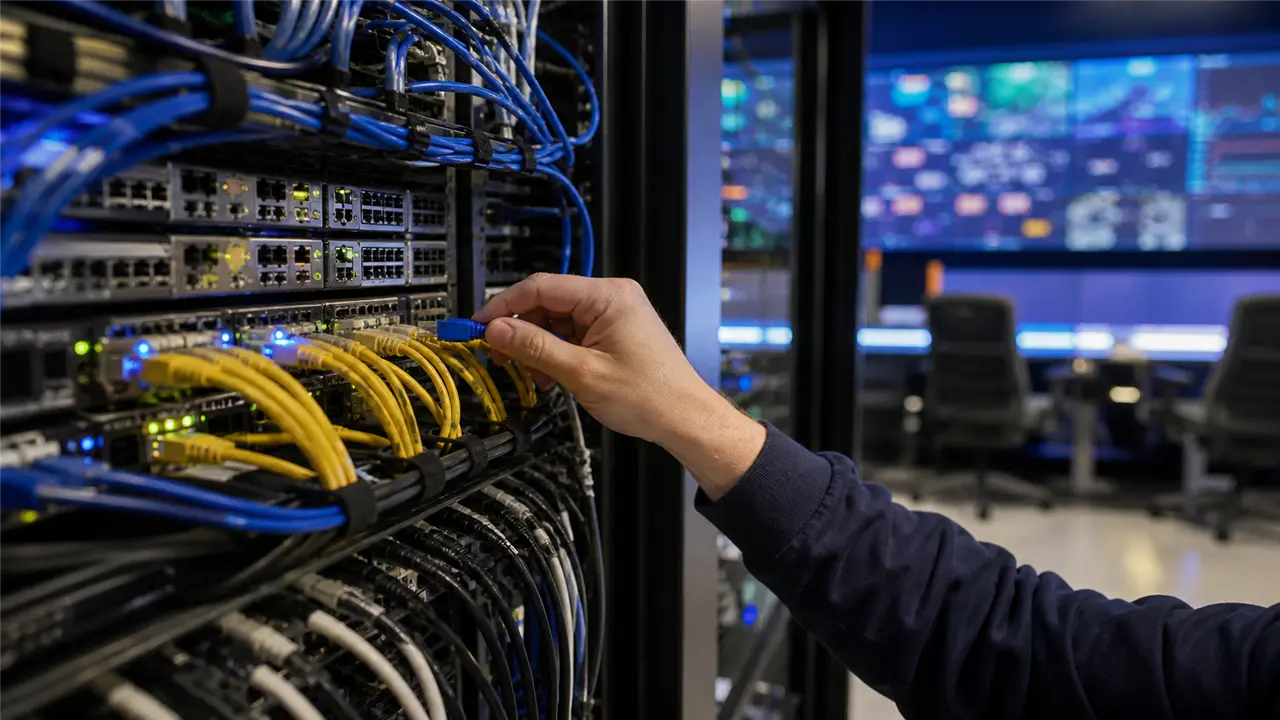 High-Density Data Center Rack and Network Cable Management Infrastructure