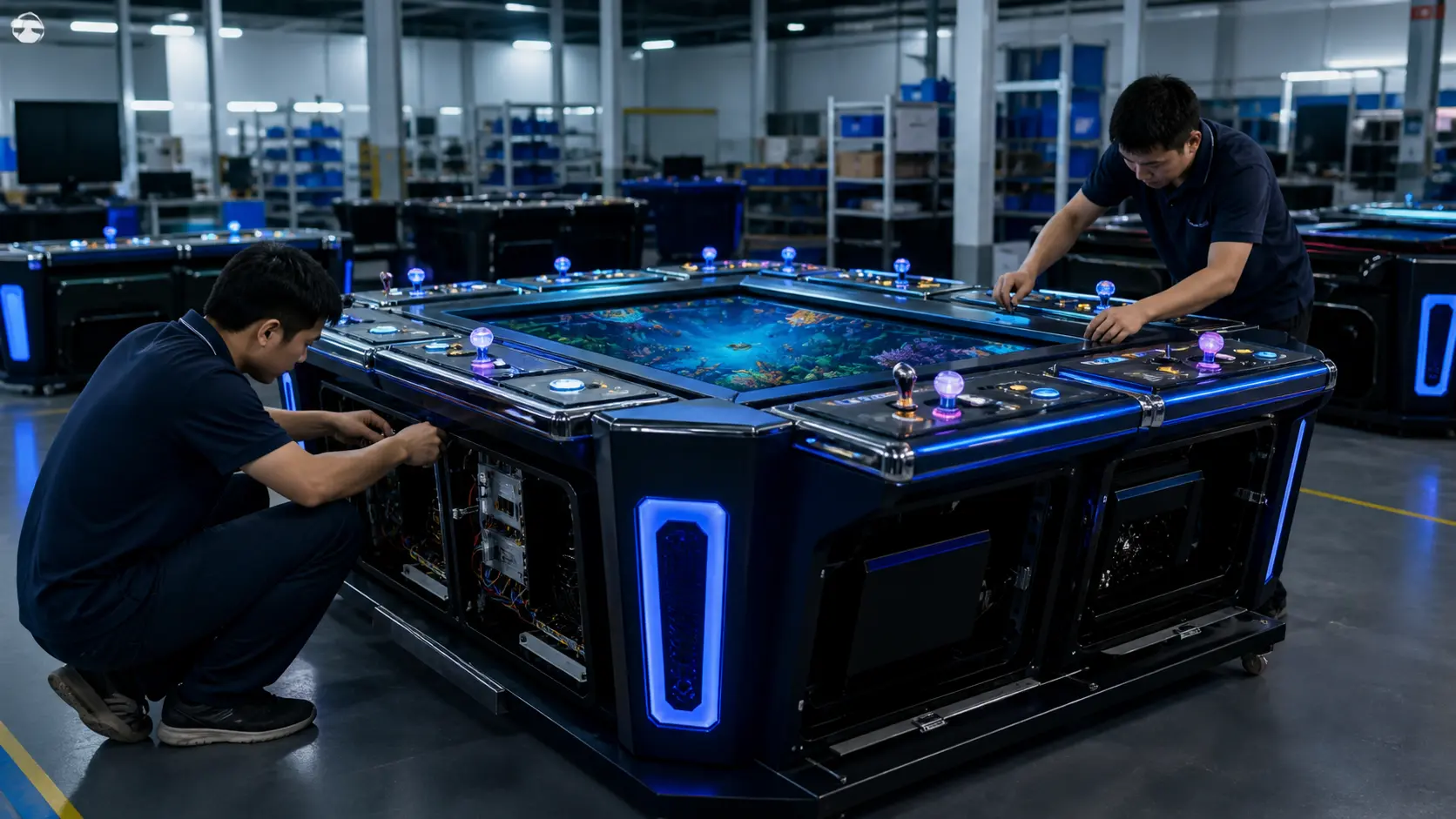 Commercial 6/8/10 Player Fish Table Arcade Machine Factory Assembly Line