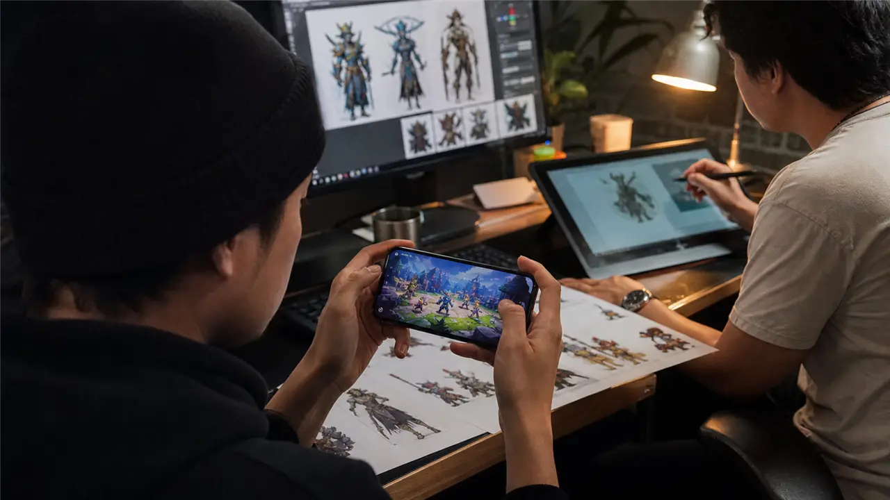 Mobile Arcade Game Prototype Wireframing and Gameplay Review Session