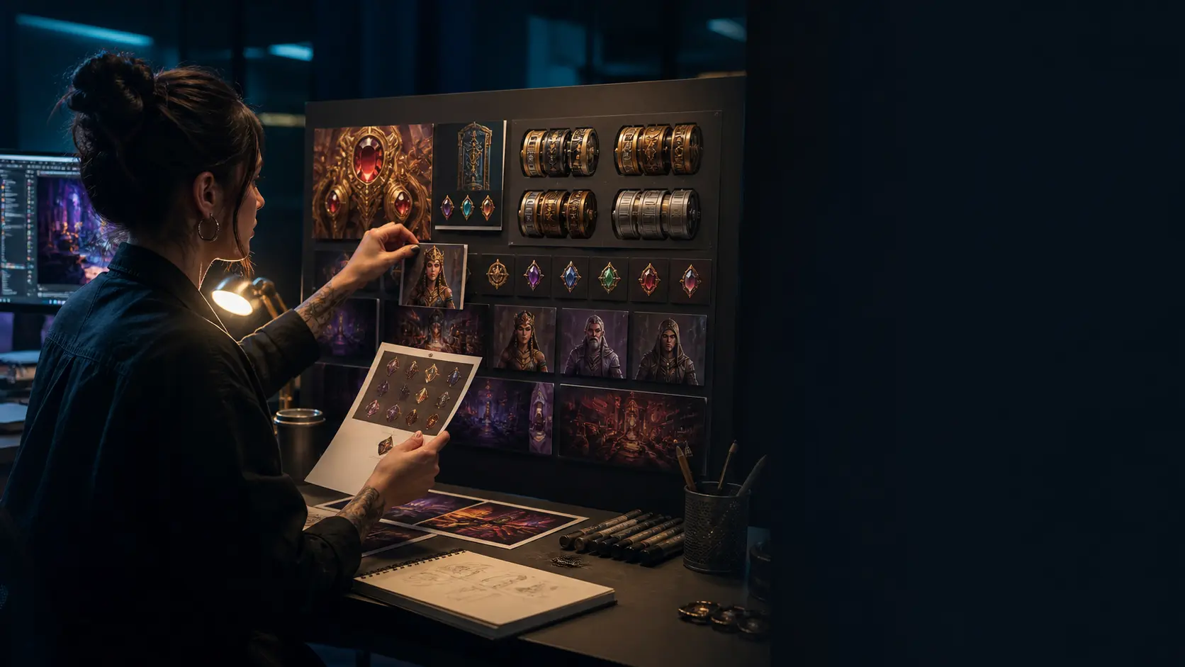 Custom Slot Game Theme Art Direction Moodboard and Symbol Concepts