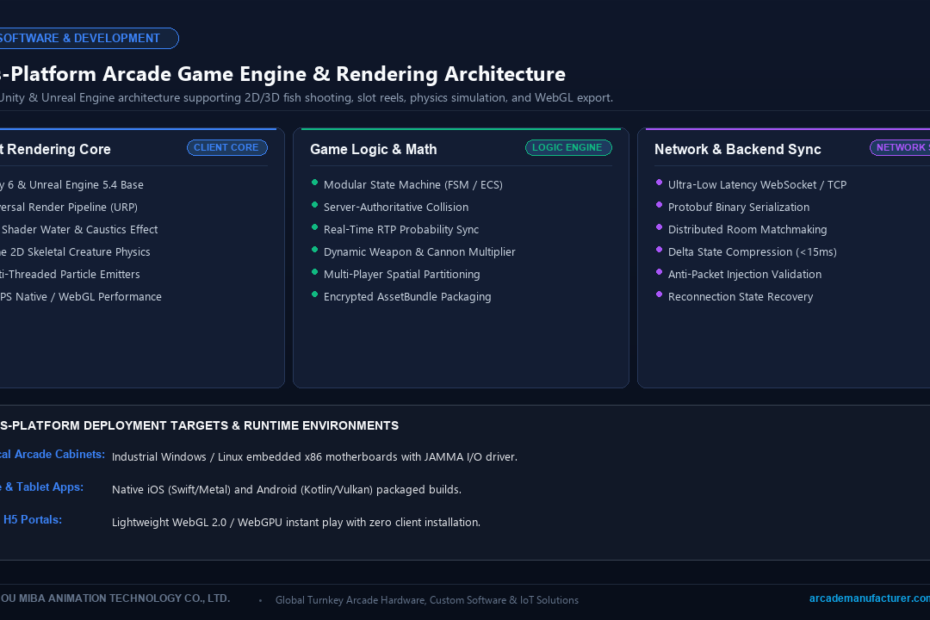 Modular Unity and Unreal Engine Architecture for 2D 3D Arcade Games and Rendering Pipeline